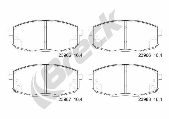 Kia Carens I MPV 1.6 Front Brake Pads - main image