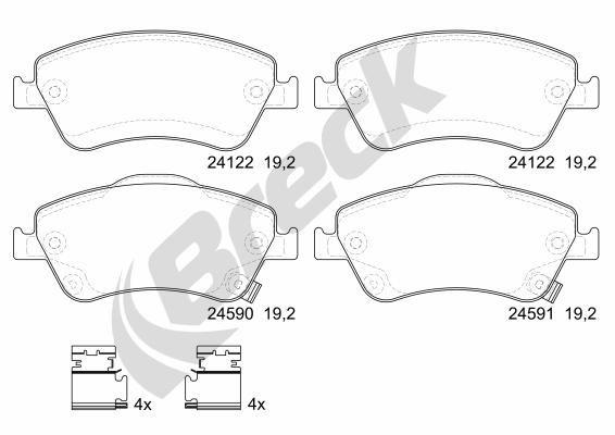 Toyota Auris 1.8 Hybrid Front Brake Pads - main image