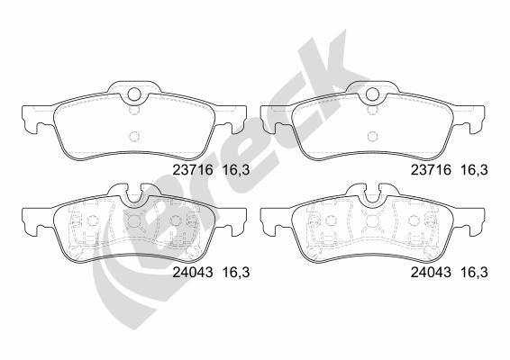 MINI Convertible One Rear Brake Pads - main image