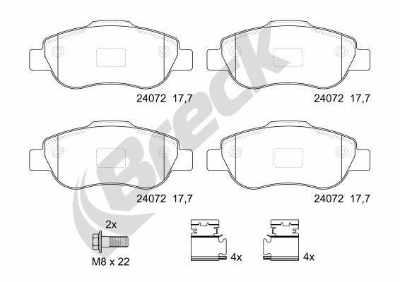 FIAT Panda 1.2 Natural Power Front Brake Pads - main image
