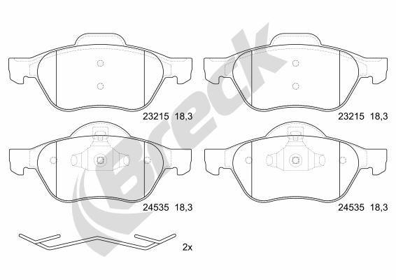 Renault Grand Scénic II 1.6 Flex Front Brake Pads - main image