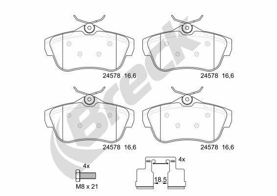Toyota Proace Van/ Furgon 2.0 D Rear Brake Pads - main image