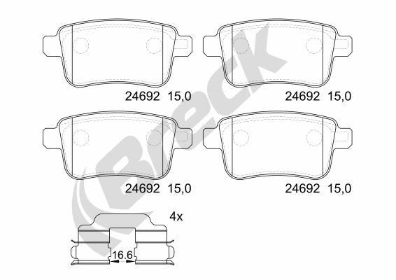 Mercedes-Benz Citan Panel Van 108 CDI Rear Brake Pads - main image