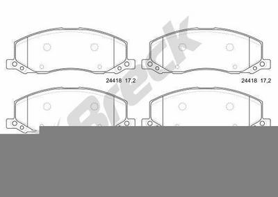 Saab 9-5 1.6 Turbo Front Brake Pads - thumbnail image 2
