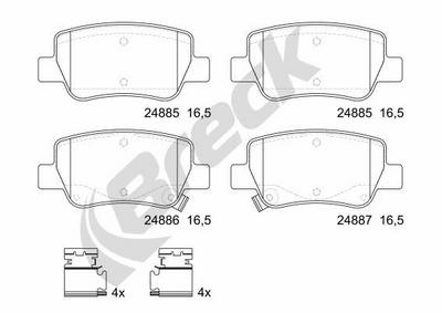 Toyota Avensis Estate 1.6 VVT-i Rear Brake Pads - thumbnail image 2