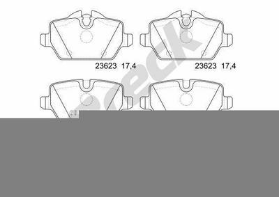 BMW 1 118 i Rear Brake Pads - thumbnail image 2