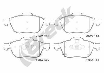 Toyota Avensis 1.8 VVT-i Front Brake Pads - thumbnail image 2