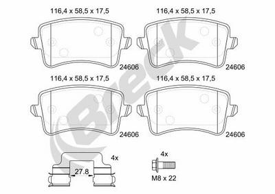Audi Q5 3.0 TFSI quattro Rear Brake Pads - thumbnail image 2