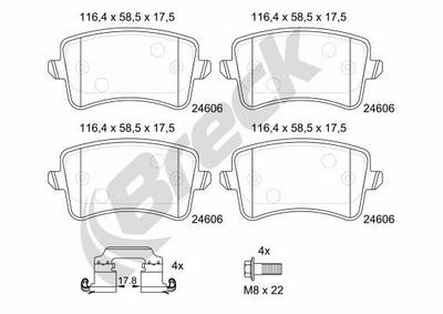 Audi Q5 3.0 TDI quattro Rear Brake Pads - thumbnail image 2