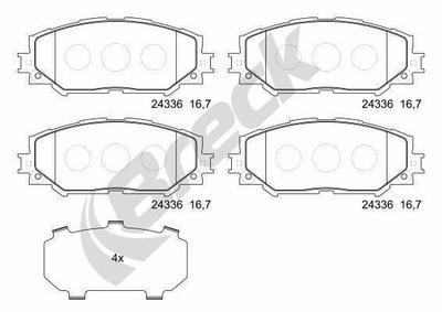 Toyota RAV 4 IV 2.5 4WD Front Brake Pads - thumbnail image 2