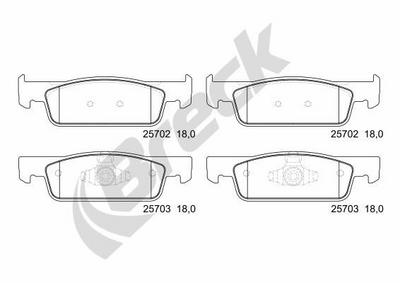 Dacia LOGAN MCV II TCe 90 Front Brake Pads - thumbnail image 2