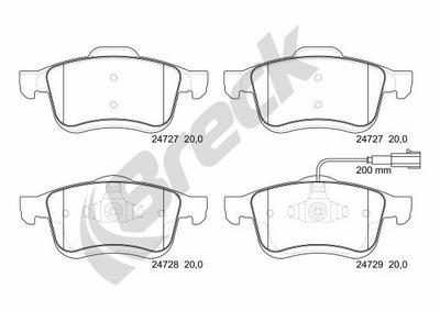 FIAT Doblo Cargo 1.3 D Multijet Front Brake Pads - thumbnail image 2