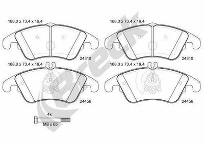 Mercedes-Benz CLS 350 d 4-matic Front Brake Pads - thumbnail image 1