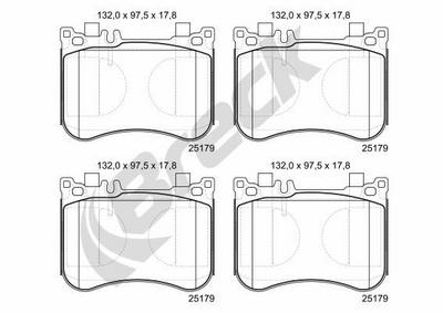Mercedes-Benz SL 350 Front Brake Pads - thumbnail image 2
