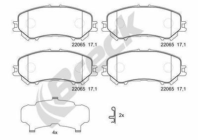 Nissan Qashqai II 1.7 dCi Front Brake Pads