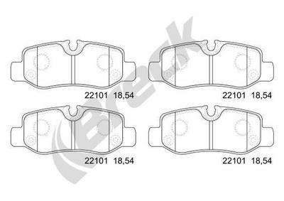 Mercedes-Benz V-Class 250 CDI / d Rear Brake Pads - thumbnail image 3