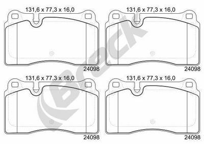 Audi A3 Sportback RS3 Quattro Front Brake Pads - thumbnail image 2