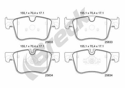Peugeot 308 II 1.6 THP 150 Front Brake Pads - thumbnail image 2