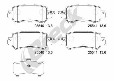 Mazda CX-5 2.2 D Rear Brake Pads - thumbnail image 2