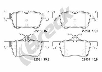 Ford S-MAX 2.0 EcoBlue 4x4 Rear Brake Pads - thumbnail image 2