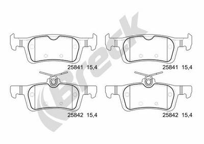 Peugeot 308 II 1.2 THP 110 Rear Brake Pads - thumbnail image 2