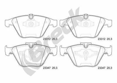 BMW 5 523 i Front Brake Pads - thumbnail image 2