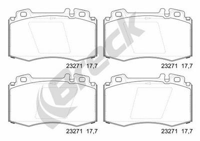Mercedes-Benz CLK Convertible CLK 320 CDI Front Brake Pads - thumbnail image 2