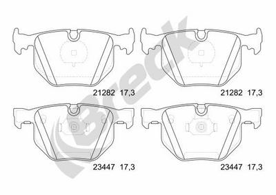 BMW 7 735 i, Li Rear Brake Pads - thumbnail image 2