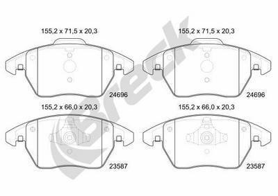 Renault Kangoo / Grand Kangoo II 1.2 TCe 115 Front Brake Pads - thumbnail image 2