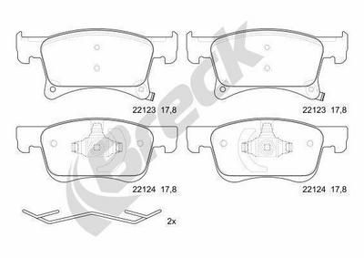 Vauxhall Corsa Mk IV 1.3 CDTi Front Brake Pads - thumbnail image 3