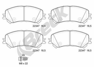 Renault Talisman 1.3 TCe 160 Front Brake Pads - thumbnail image 2