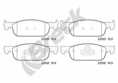 Renault Clio IV 1.5 dCi 75 Front Brake Pads - thumbnail image 3