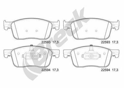 Peugeot Expert Bus 1.6 BlueHDi 115 Front Brake Pads - thumbnail image 3