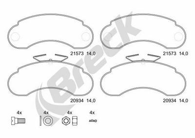 Mercedes-Benz MB Van/ Furgon D Front Brake Pads - thumbnail image 2