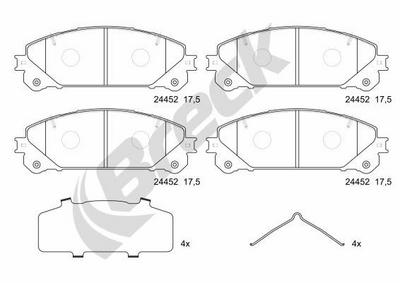 Lexus NX 200t AWD Front Brake Pads - thumbnail image 2