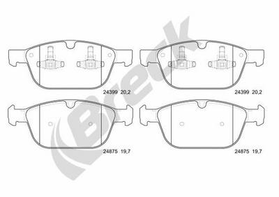 Volvo XC60 I SUV T5 Front Brake Pads - thumbnail image 2