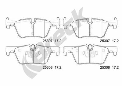 BMW 4 Gran Coupe 430 i xDrive Rear Brake Pads - thumbnail image 2