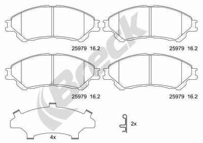 Suzuki Vitara 1.6 DDiS Front Brake Pads - thumbnail image 2