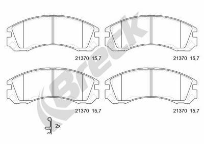 Peugeot 4007 2.2 HDi Front Brake Pads - thumbnail image 2