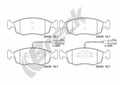 FIAT PUNTO 1.3 D Multijet Front Brake Pads - thumbnail image 2