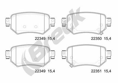 Mazda 6 Estate 2.2 D AWD Rear Brake Pads - thumbnail image 2