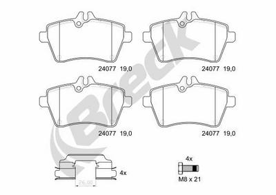 Mercedes-Benz A-Class A 170 Front Brake Pads - thumbnail image 2