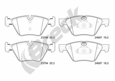 BMW 5 Touring 525 d xDrive Front Brake Pads - thumbnail image 2