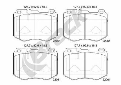 Mercedes-Benz GLC 350 e 4-matic Front Brake Pads - thumbnail image 2