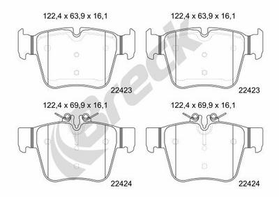 Mercedes-Benz GLC 200 EQ Boost Rear Brake Pads - thumbnail image 2