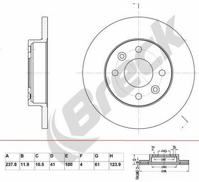 Dacia Sandero 1.4 MPI LPG Front Brake Discs - thumbnail image 2