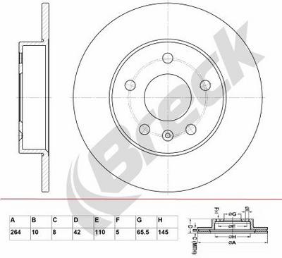 Vauxhall Corsa Mk II 1.7 CDTI 16V Rear Brake Discs - thumbnail image 2