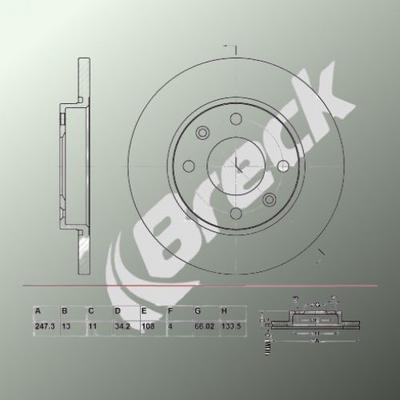 Chevrolet SPARK 0.8 Front Brake Discs