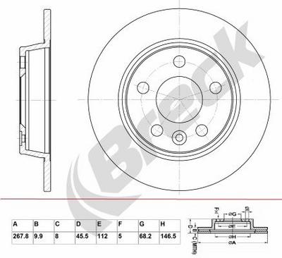 SEAT Alhambra 2.8 V6 4motion Rear Brake Discs - thumbnail image 2