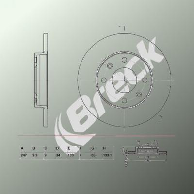 Peugeot 405 1.9 4x4 Rear Brake Discs